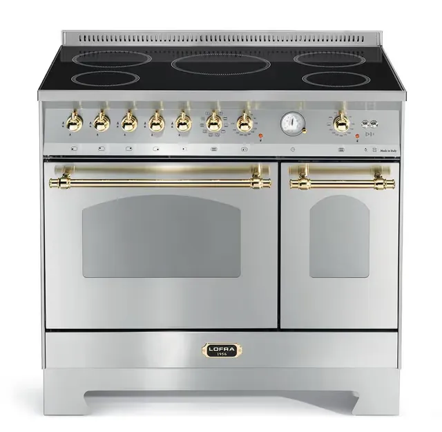 Lofra - Dolce Vita 90 cm (2 ovner) (Rustfri/Messing) Induksjon